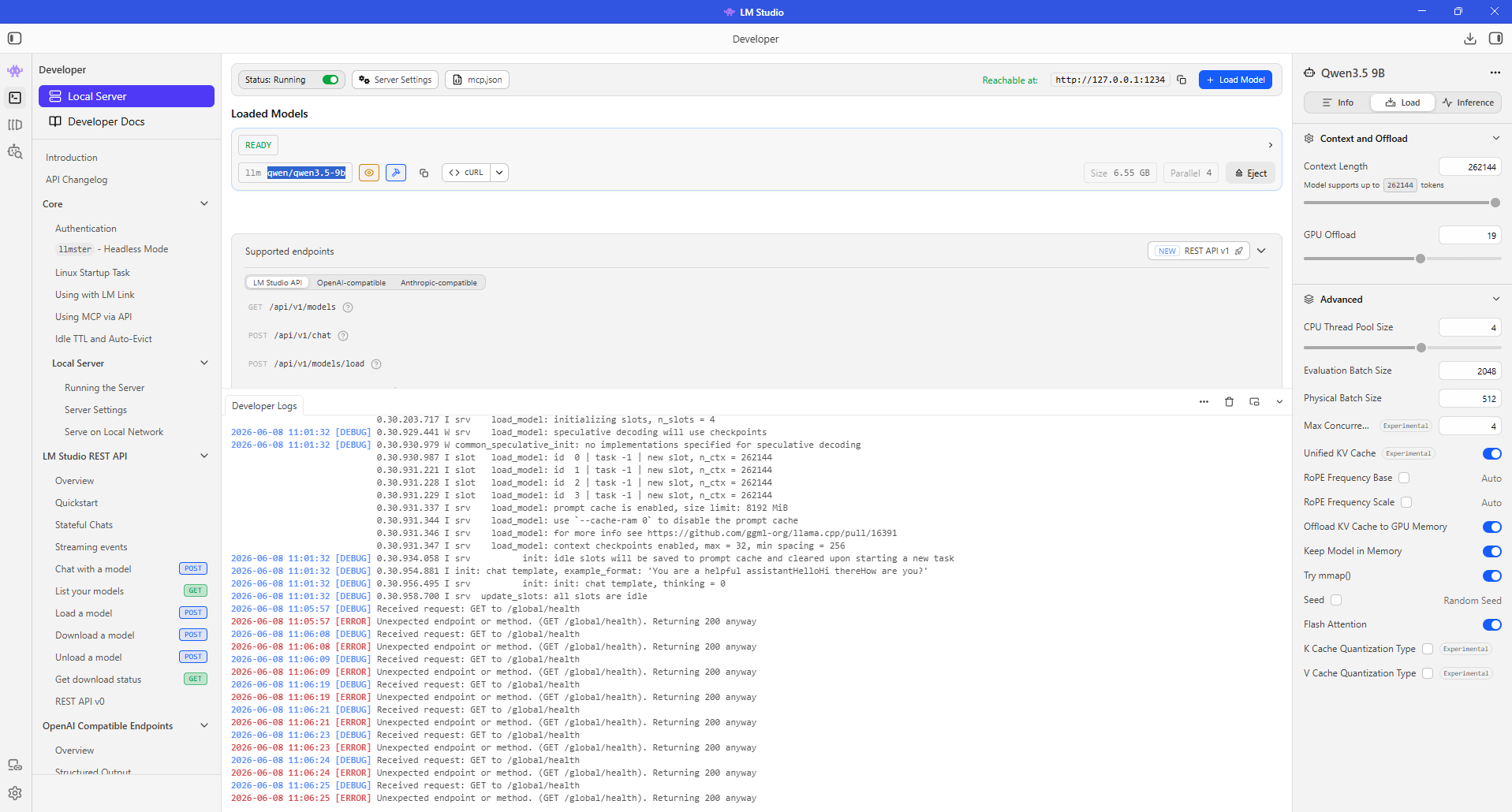 Self-Hosted AI: A Local Coding Agent on a GTX 1080 Ti LM Studio Qwen 3.5 loaded