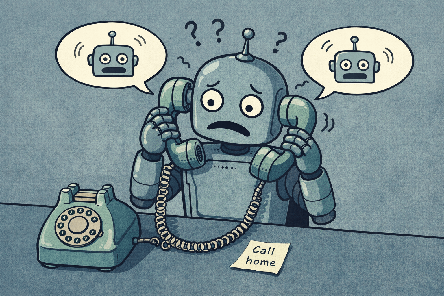 robot talking to robot